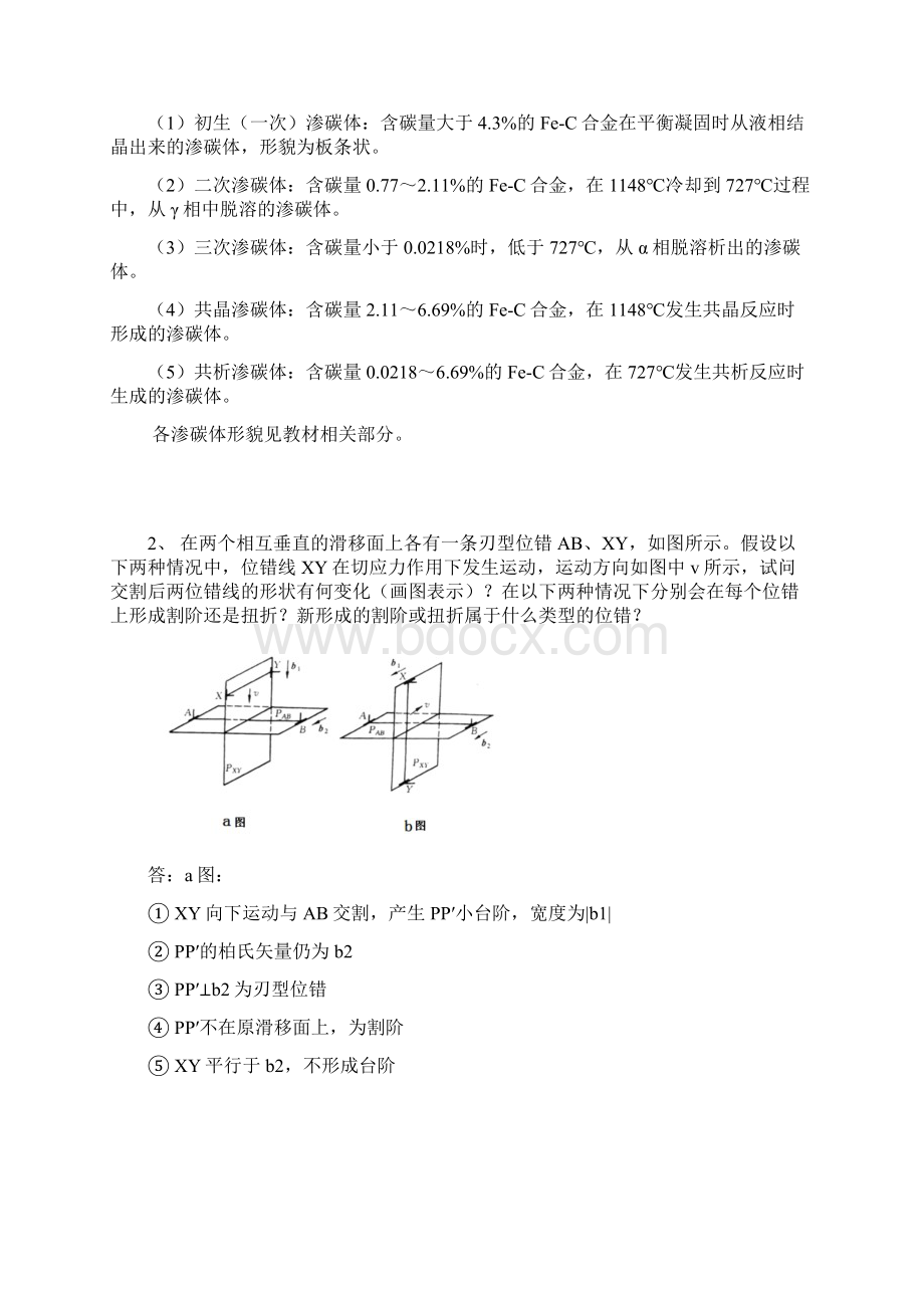 西北工业大学材料科学基础历年真题与答案解析.docx_第3页