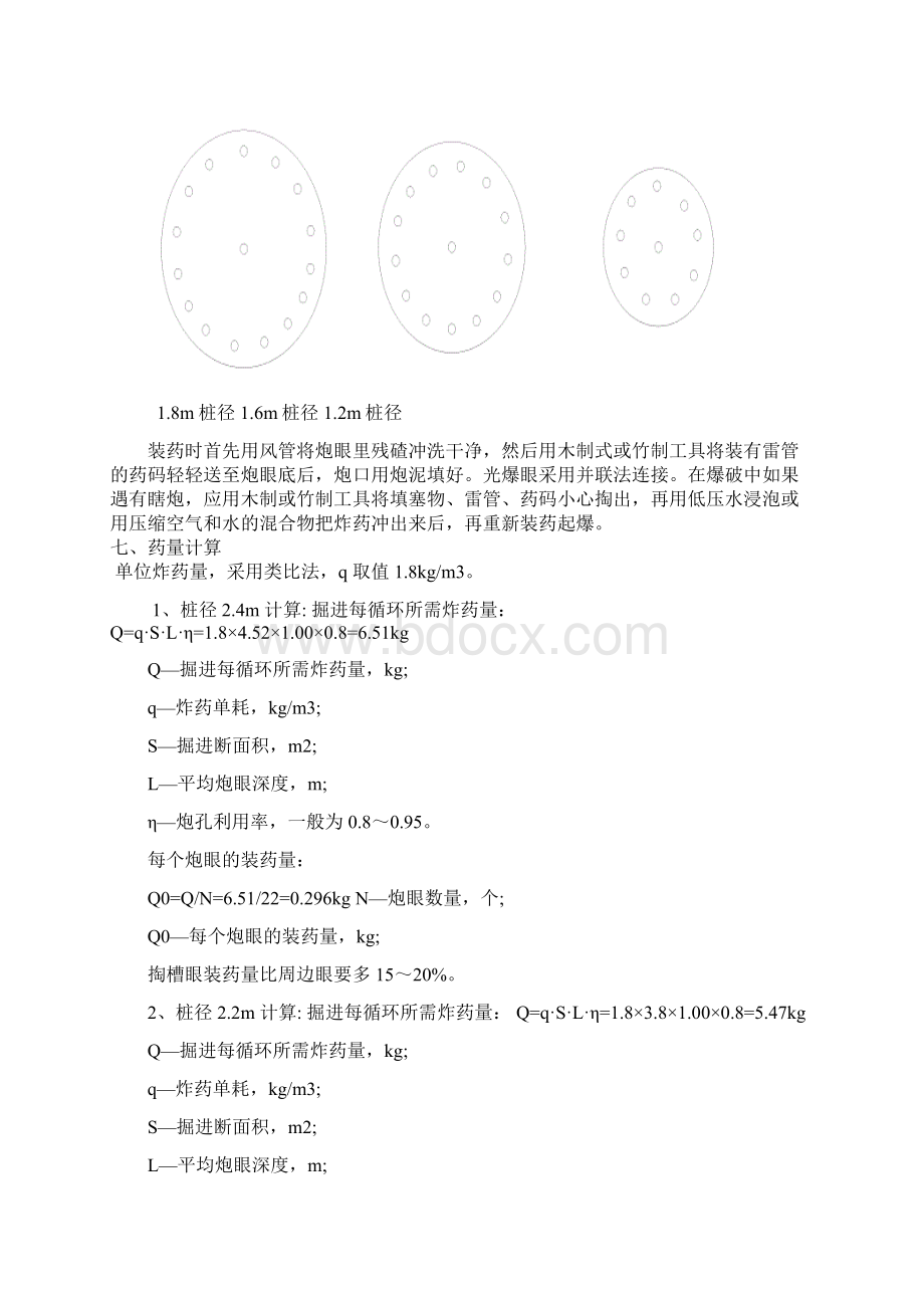 人工挖孔桩浅眼爆破施工方案概要.docx_第3页