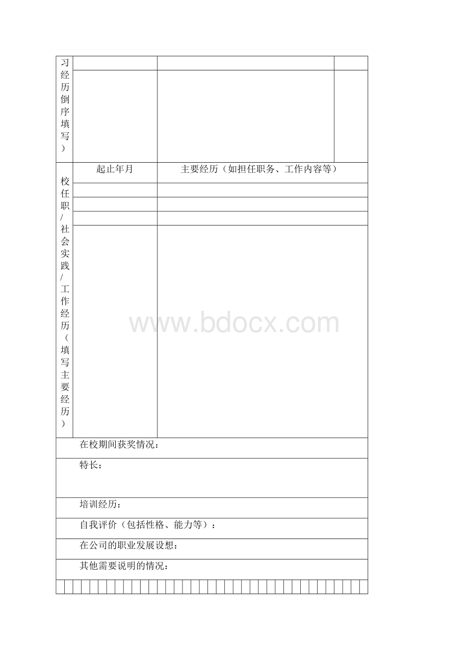 新员工入职登记表四篇文档格式.docx_第3页