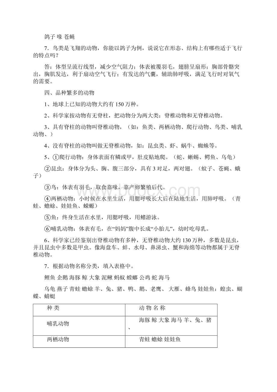 冀教版六年级科学上册总复习题Word下载.docx_第3页