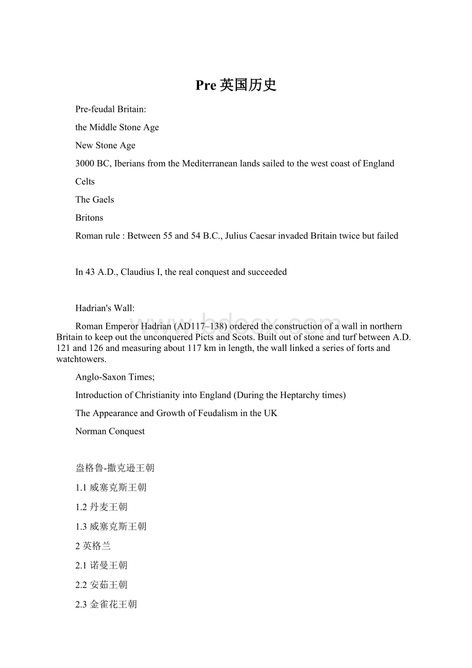 Pre英国历史Word文件下载.docx_第1页