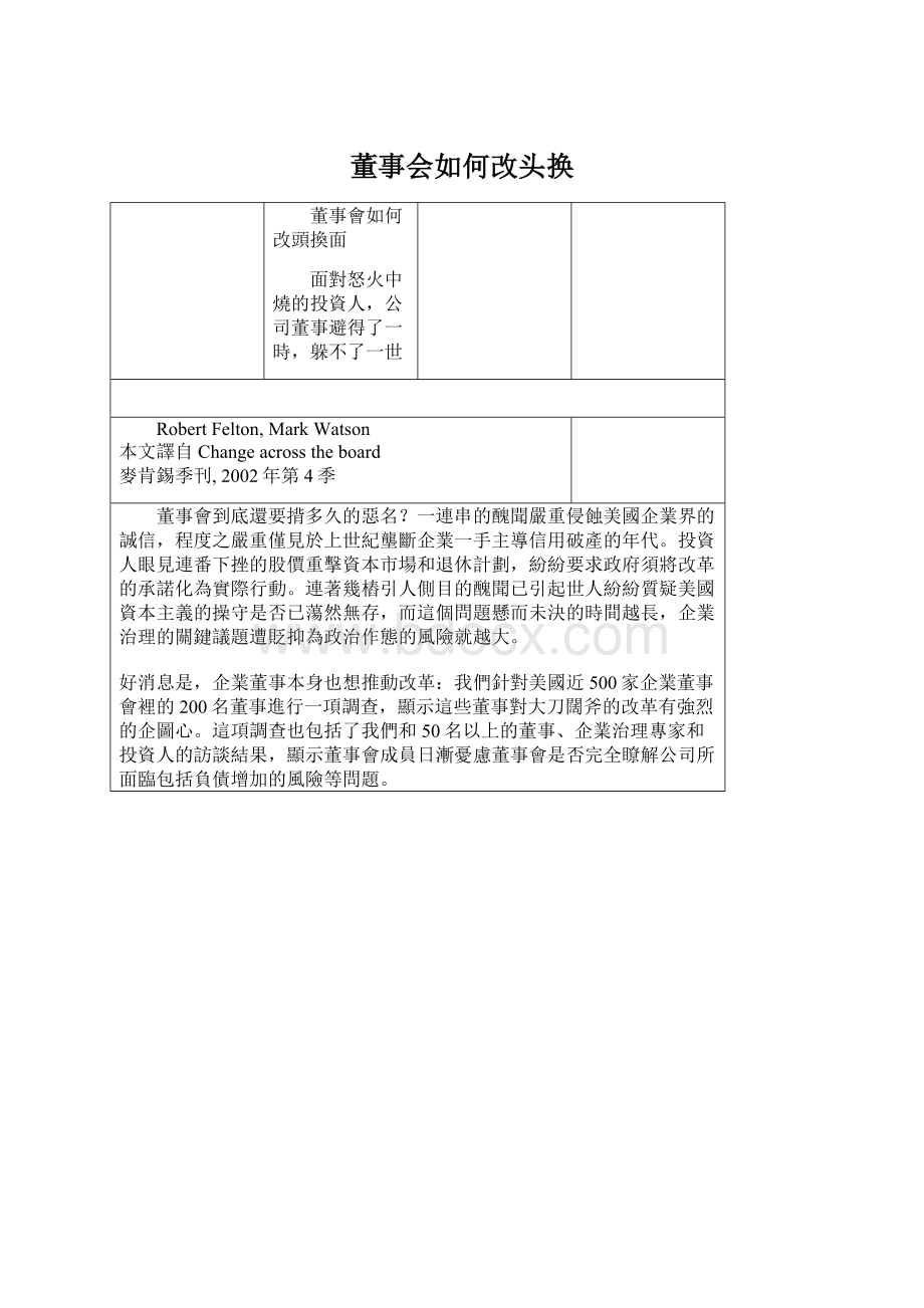 董事会如何改头换.docx_第1页