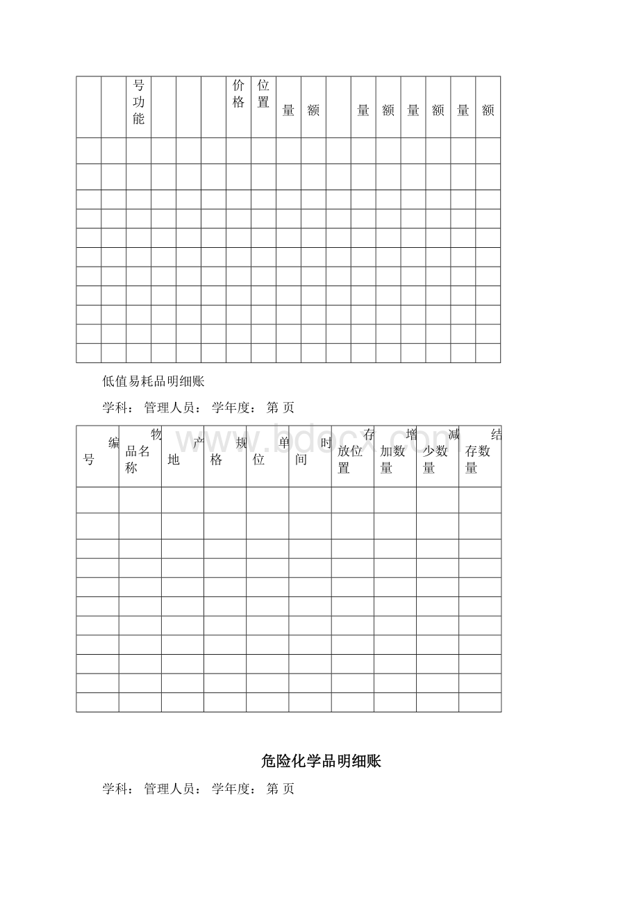 中小学教学仪器设备器材账册样表教学提纲文档格式.docx_第2页