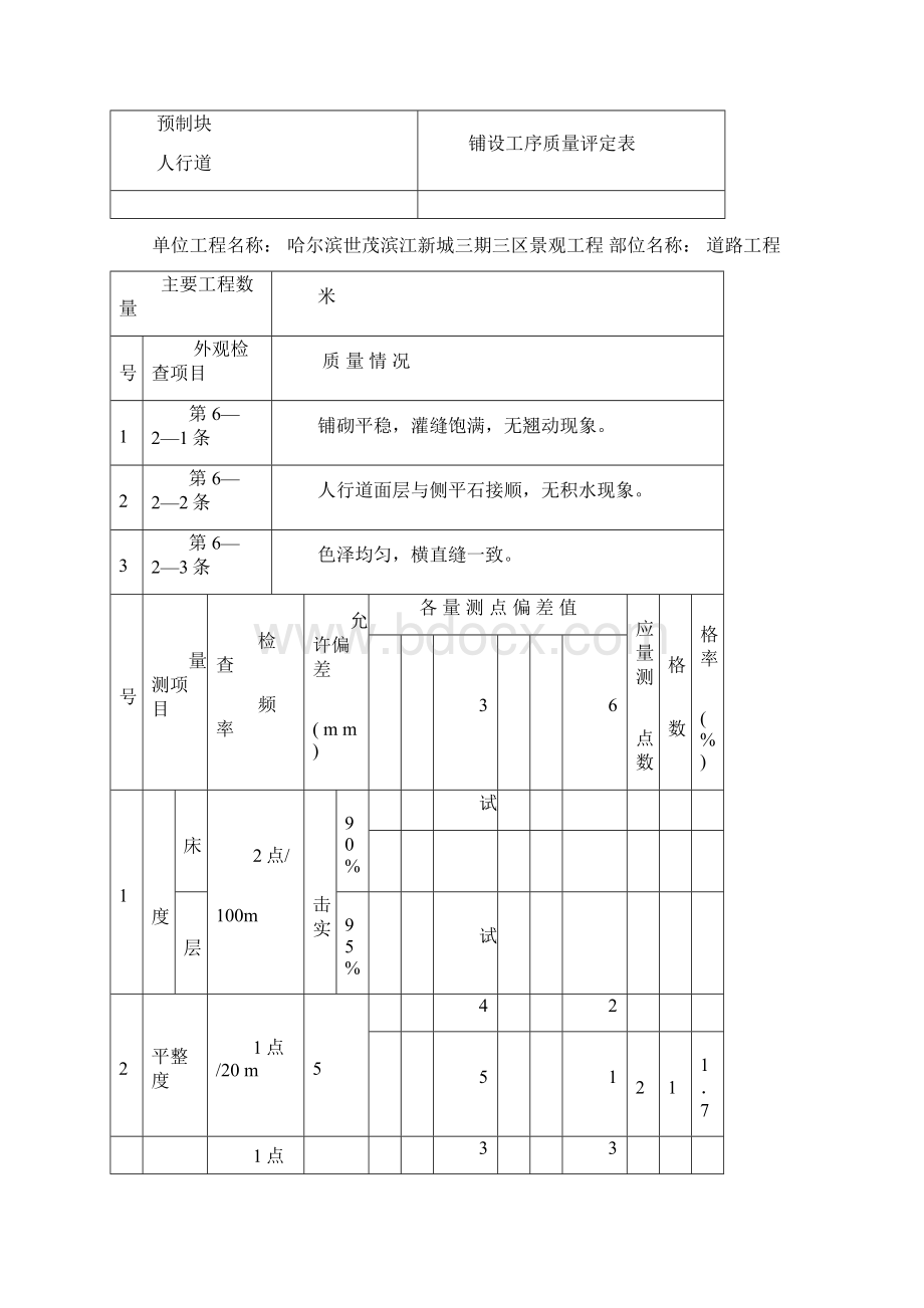 人行道铺设工序质量评定表.docx_第3页