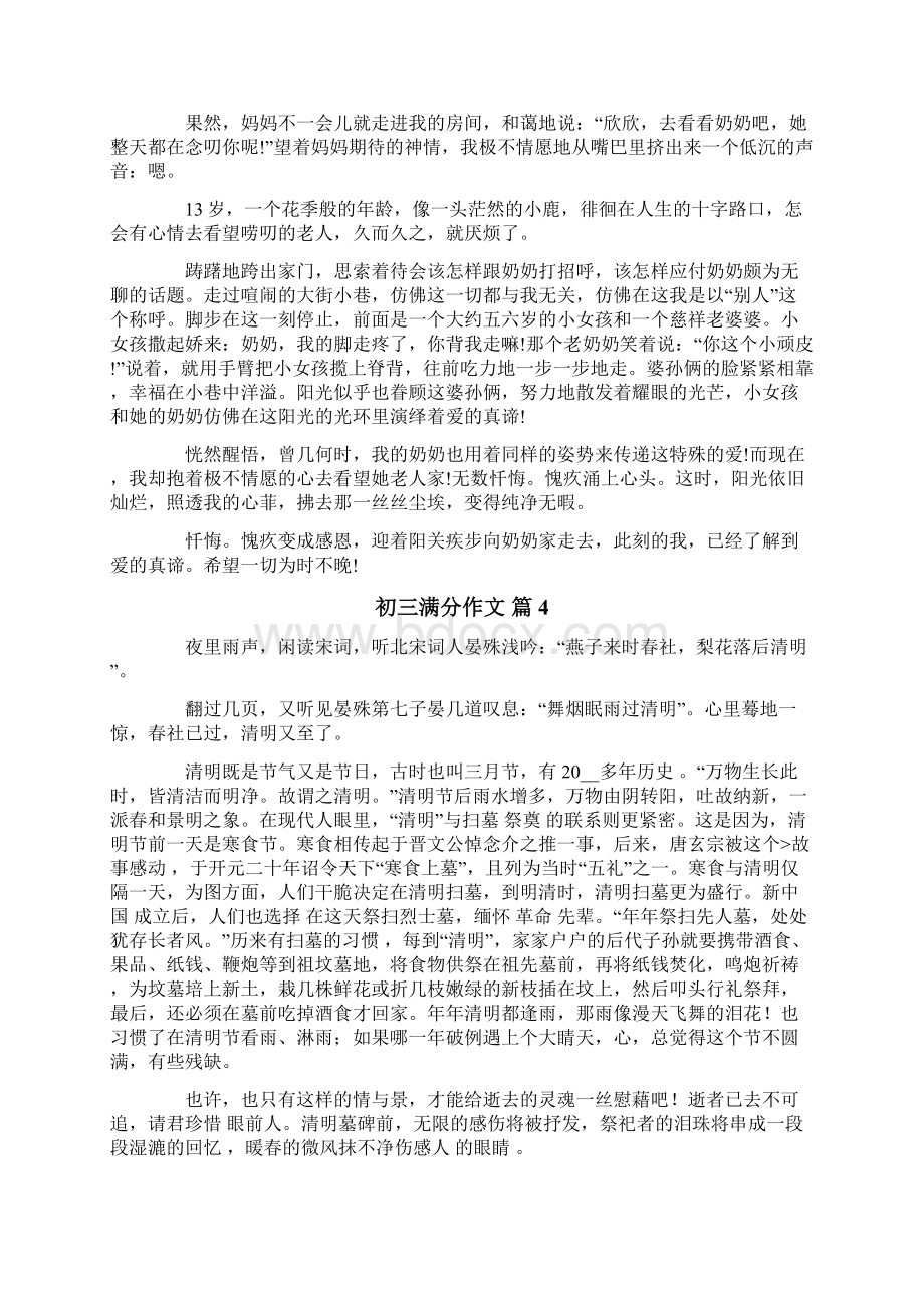 初三满分作文合集十篇.docx_第3页