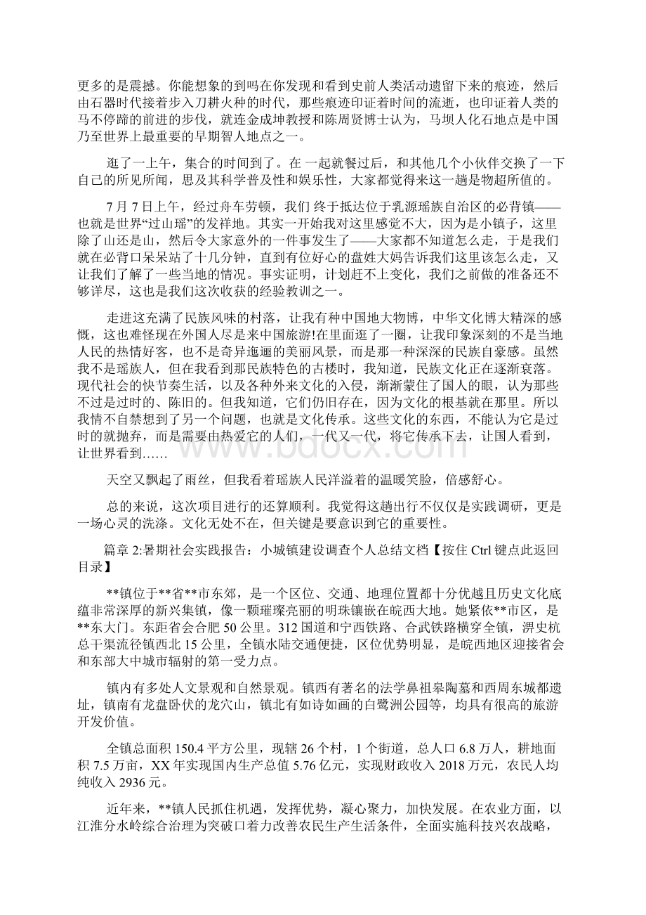 旅游暑期社会实践报告文档2篇.docx_第2页