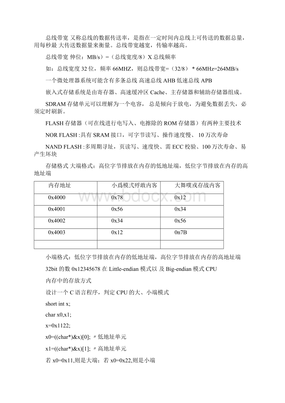 浙工大嵌入式考点整理Word格式.docx_第2页