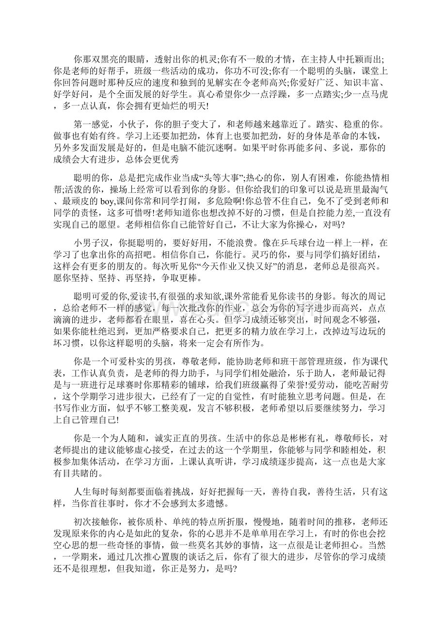 班主任对学生评语文档3篇.docx_第2页