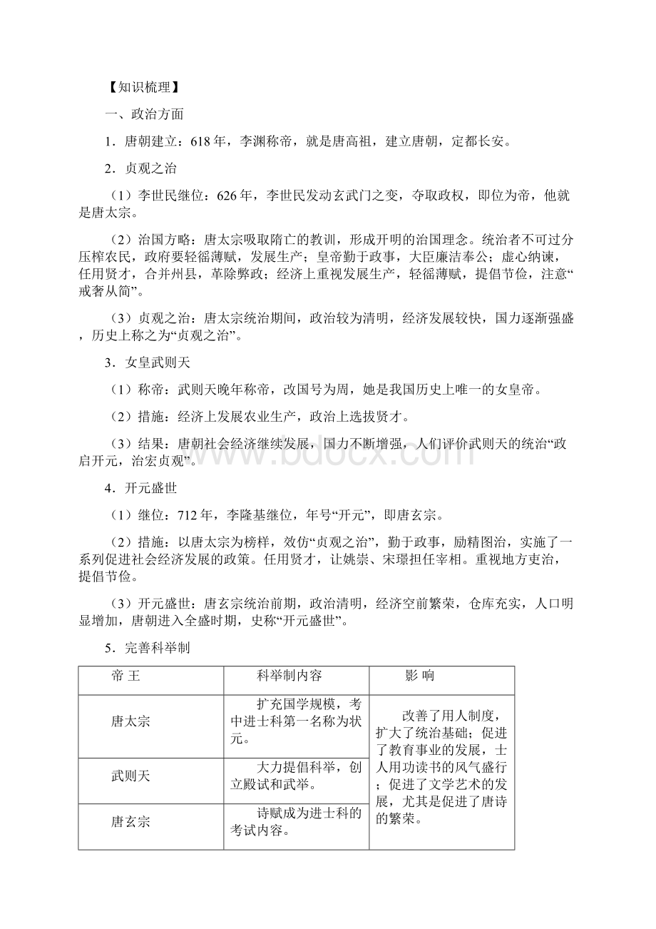 唐朝历史复习专题.docx_第2页