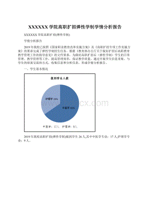 XXXXXX学院高职扩招弹性学制学情分析报告.docx