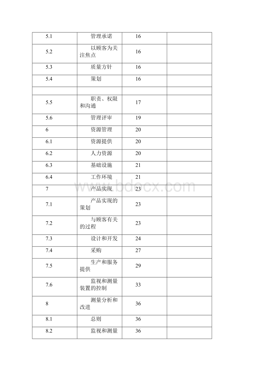 管理体系质量手册Word格式.docx_第2页