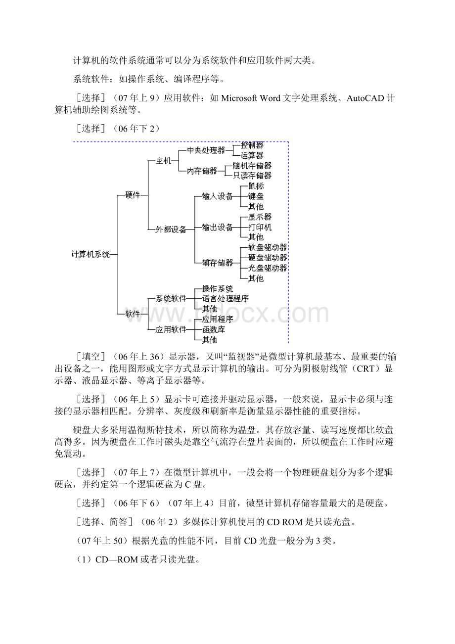 自考计算机应用基础复习资料.docx_第3页