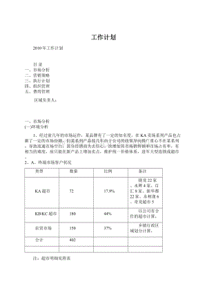 工作计划文档格式.docx