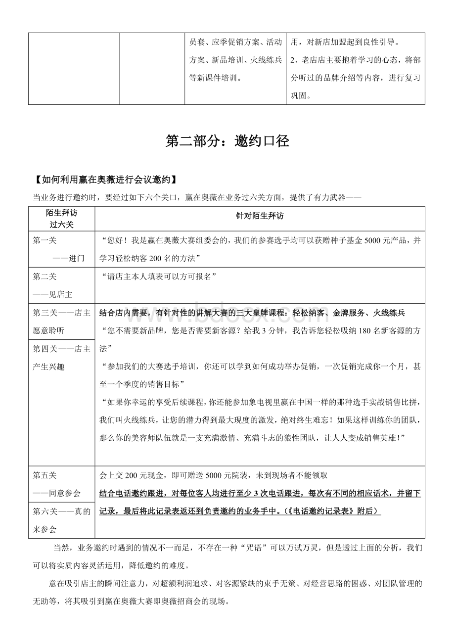 赢在奥薇硝烟再起(奥薇招商会方案).doc_第3页