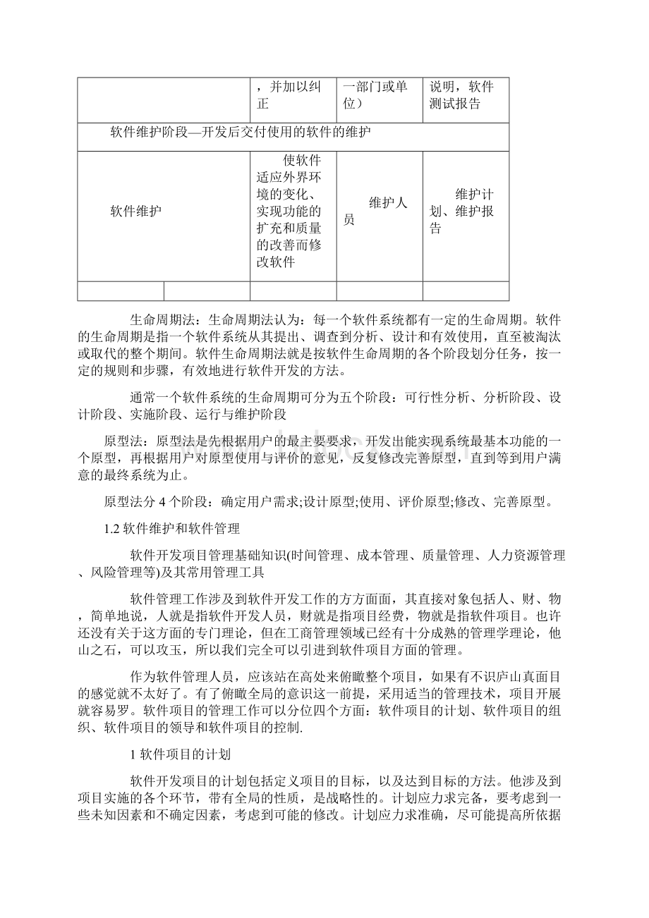 软件工程知识软考备考要点汇总Word格式.docx_第3页