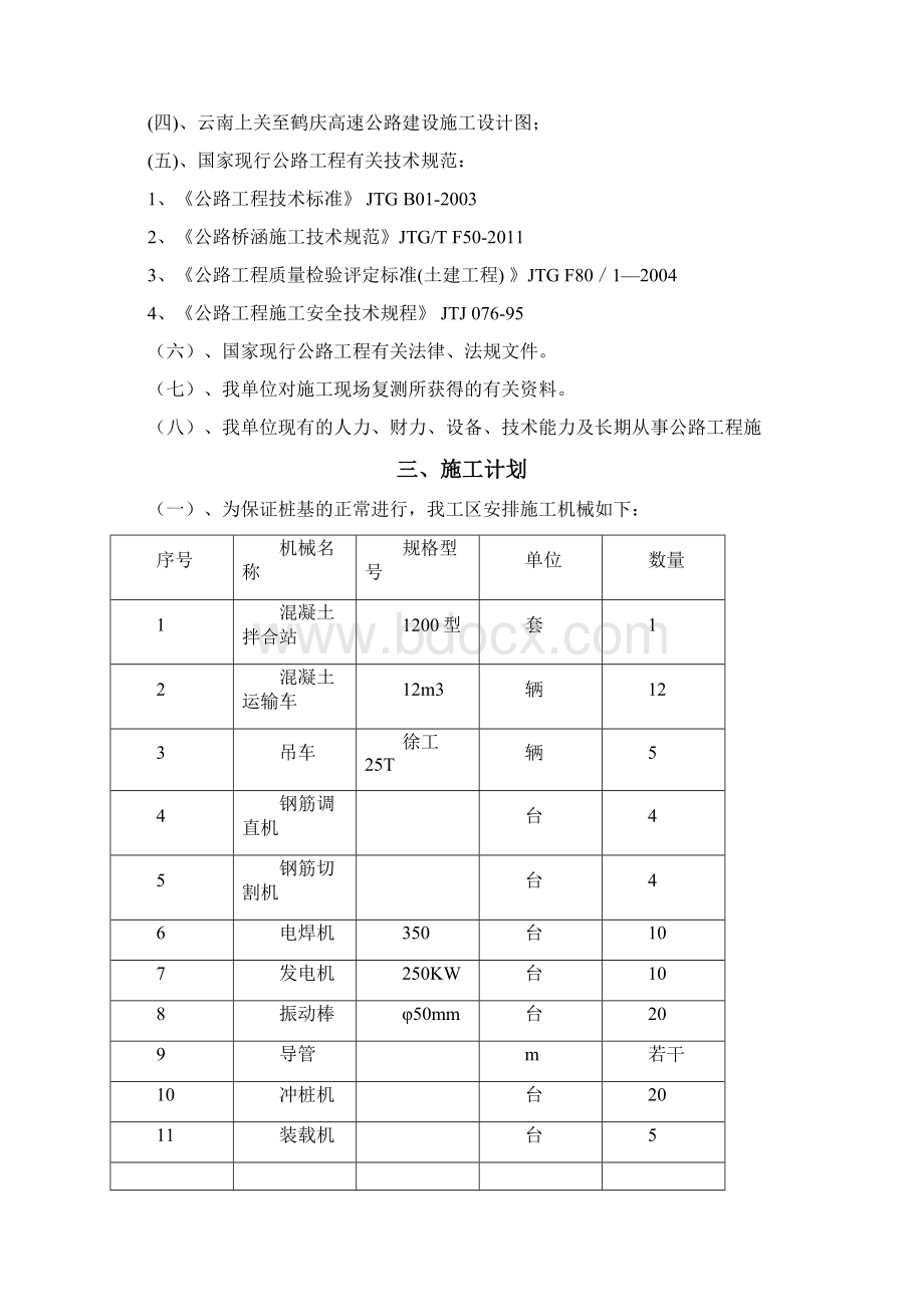 钻孔桩工程施工方案Word文档下载推荐.docx_第2页