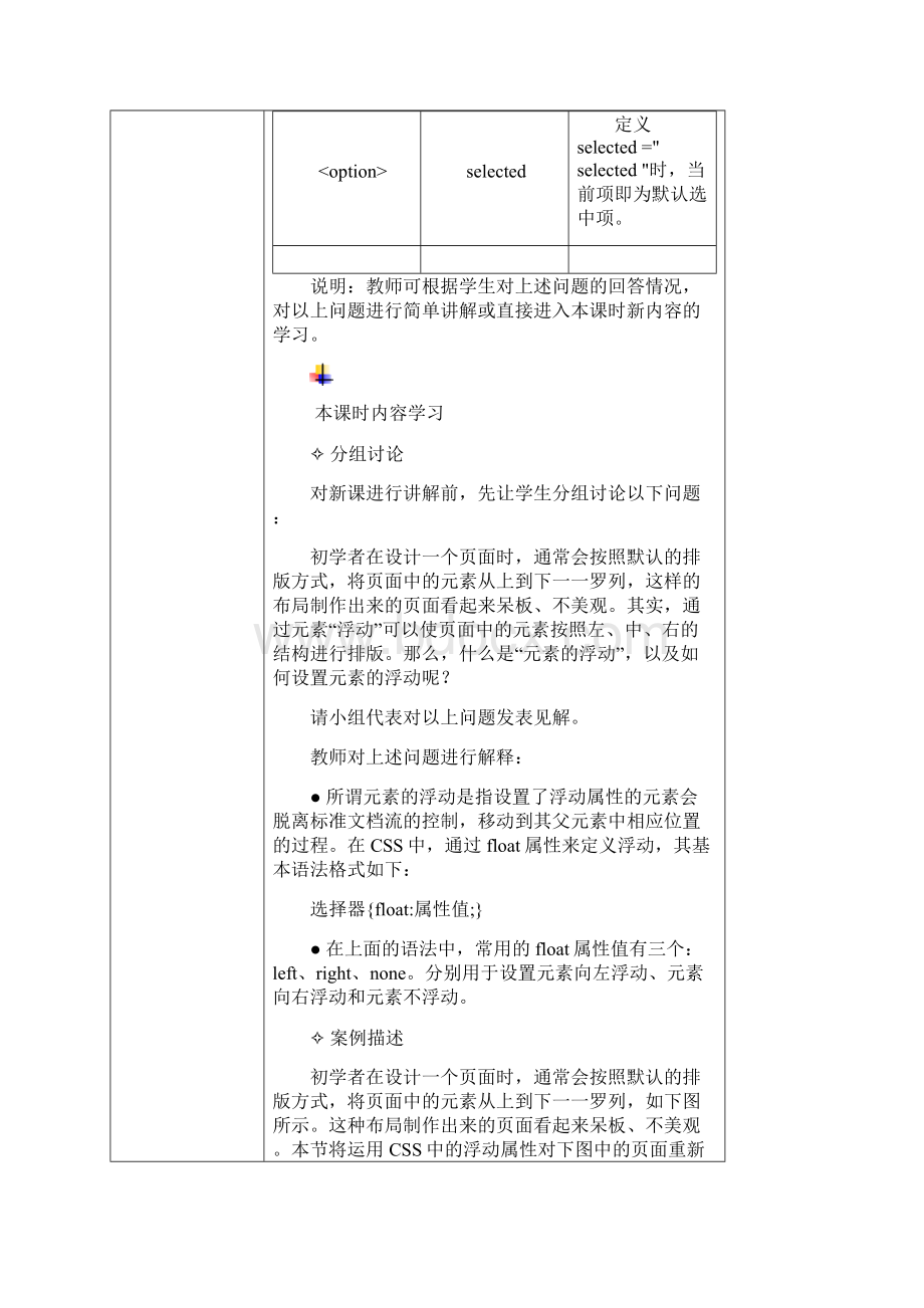 第7章 浮动与定位教学设计概要.docx_第3页