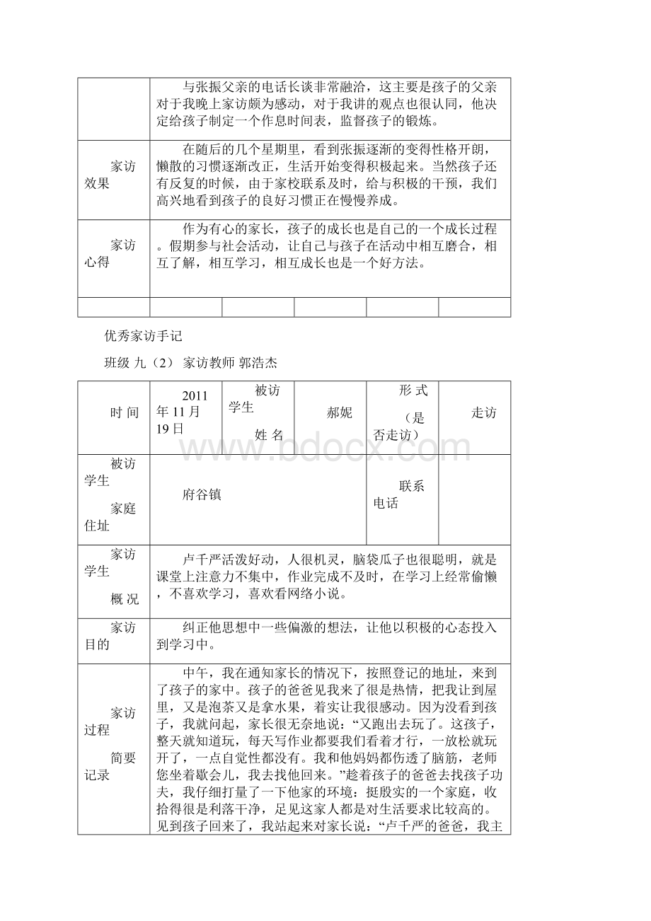 教师家访记录表Word格式文档下载.docx_第3页