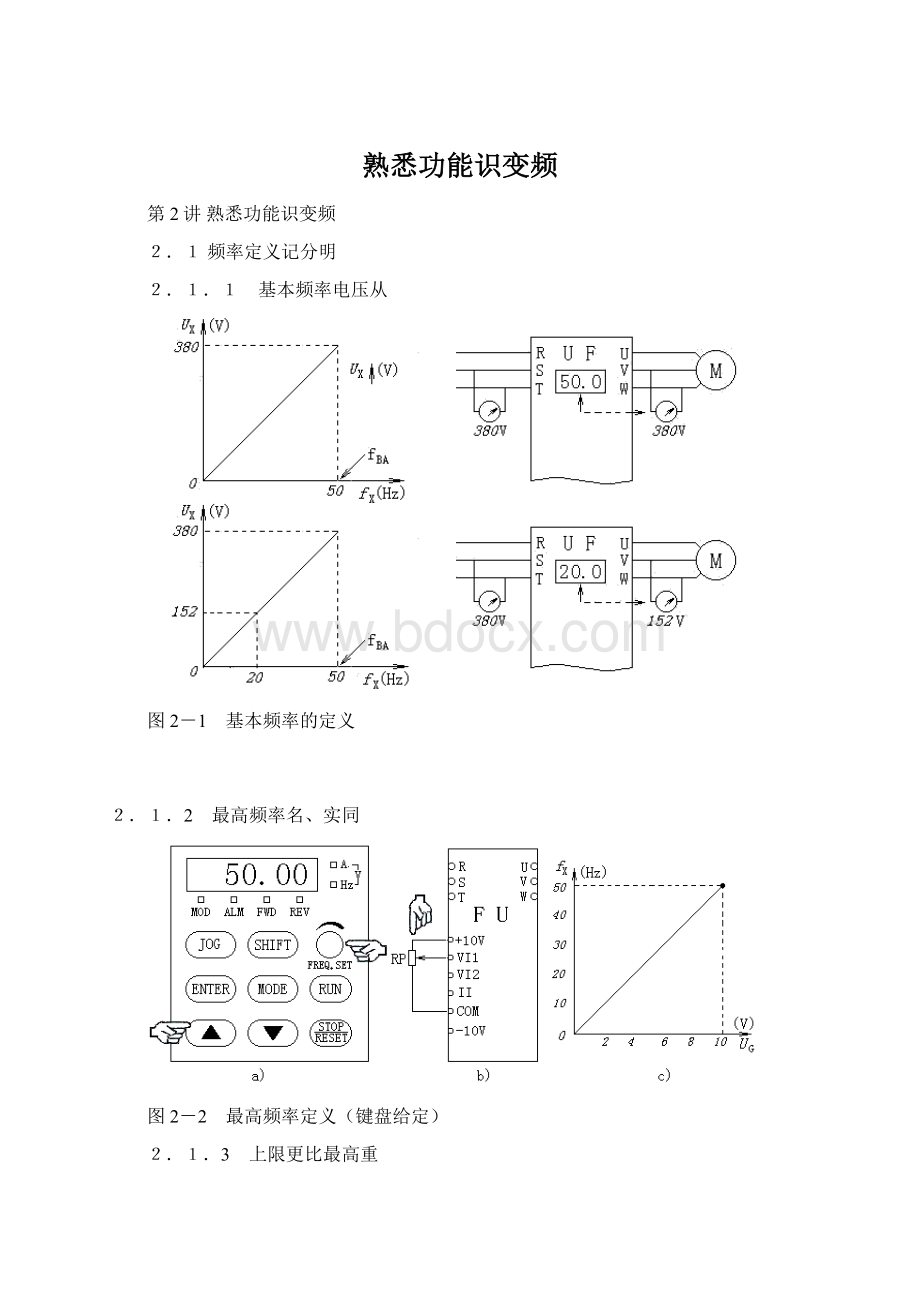 熟悉功能识变频Word格式文档下载.docx