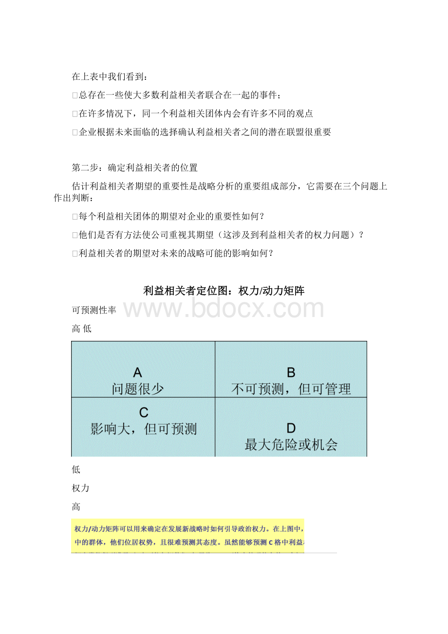 企业战略管理利益相关者分析.docx_第3页