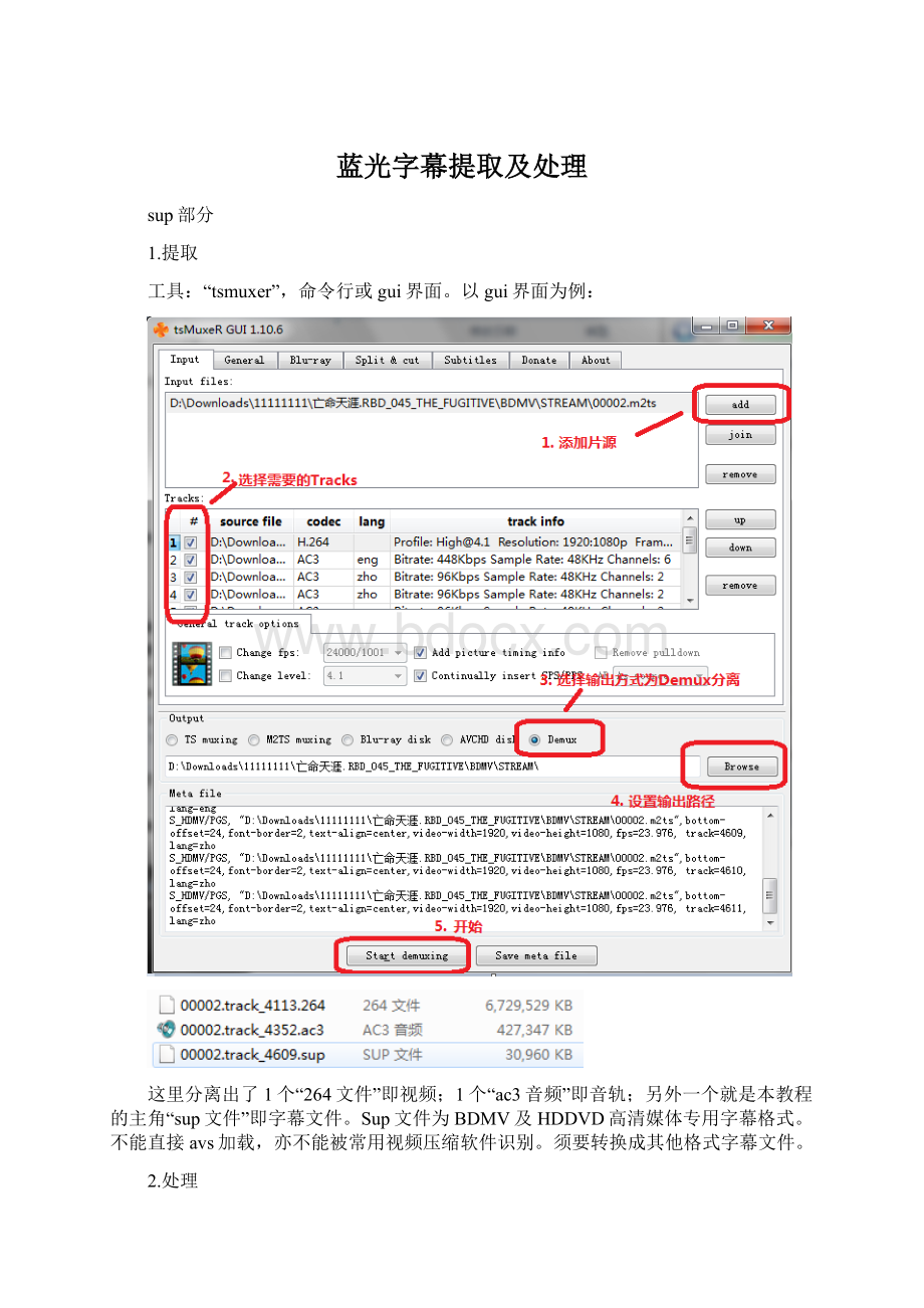 蓝光字幕提取及处理Word格式.docx_第1页