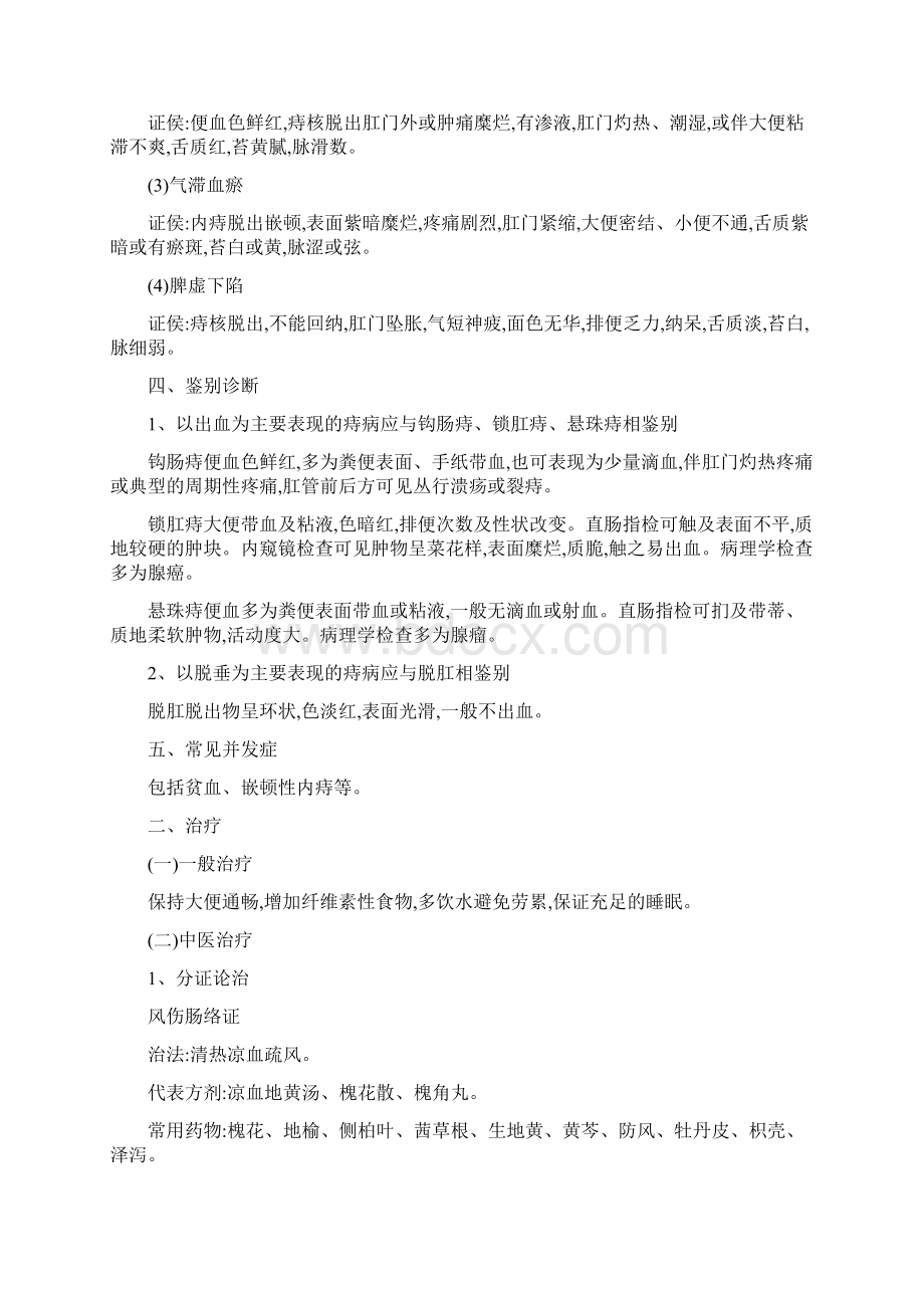 肛肠科常见病种诊疗方案文档格式.docx_第2页