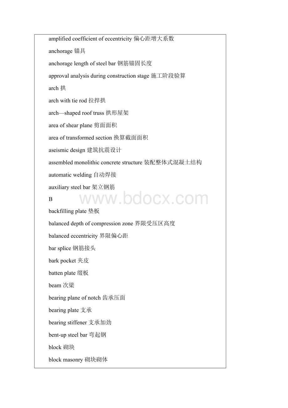 钢结构专业英语术语Word格式文档下载.docx_第2页