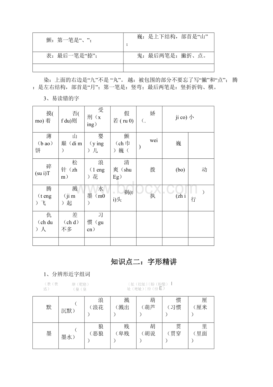 部编版三年级语文下册第六单元知识点梳理知识点梳理.docx_第2页