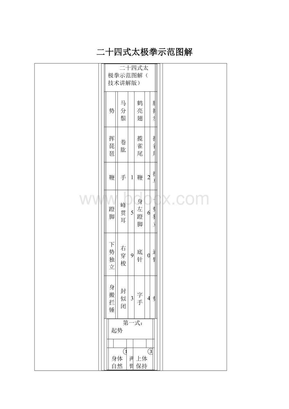 二十四式太极拳示范图解.docx