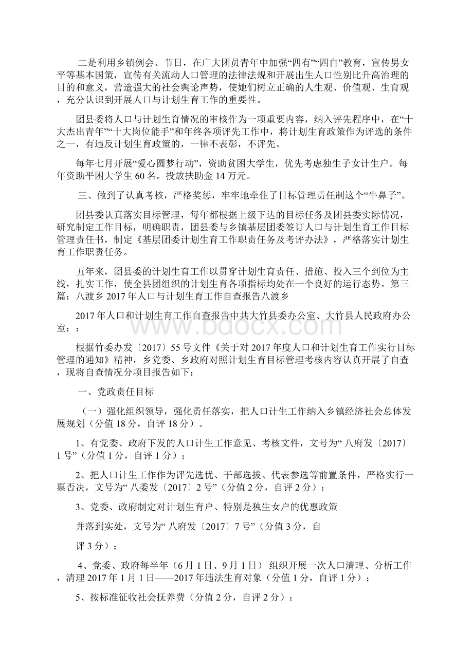 人口与计划生育纠风工作自查报告.docx_第2页