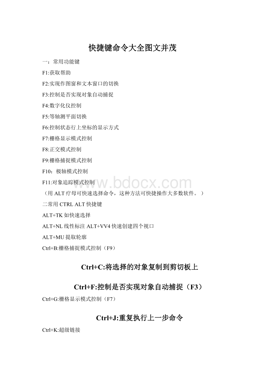 快捷键命令大全图文并茂.docx_第1页