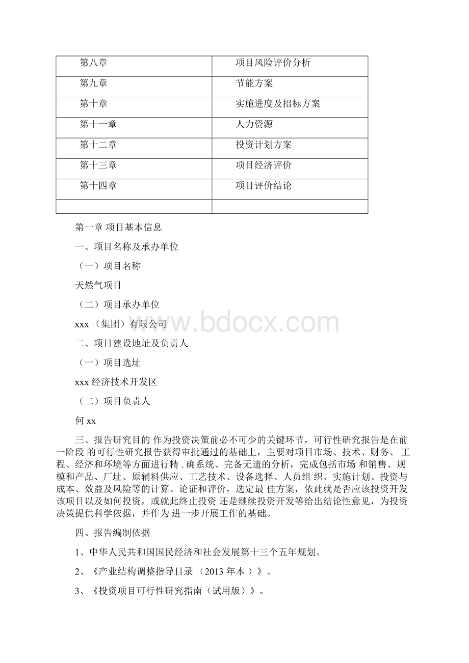 天然气项目可行性报告Word下载.docx_第2页