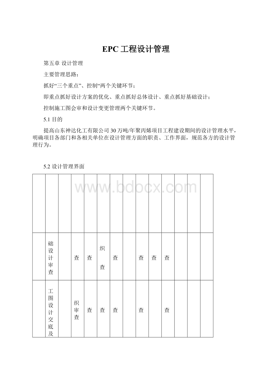 EPC工程设计管理Word文档下载推荐.docx_第1页