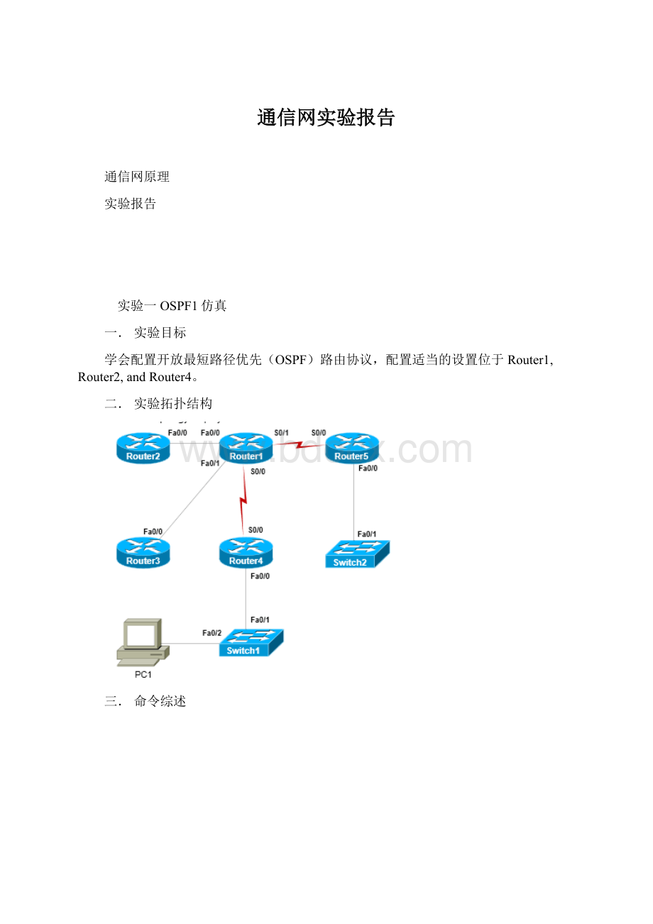 通信网实验报告.docx