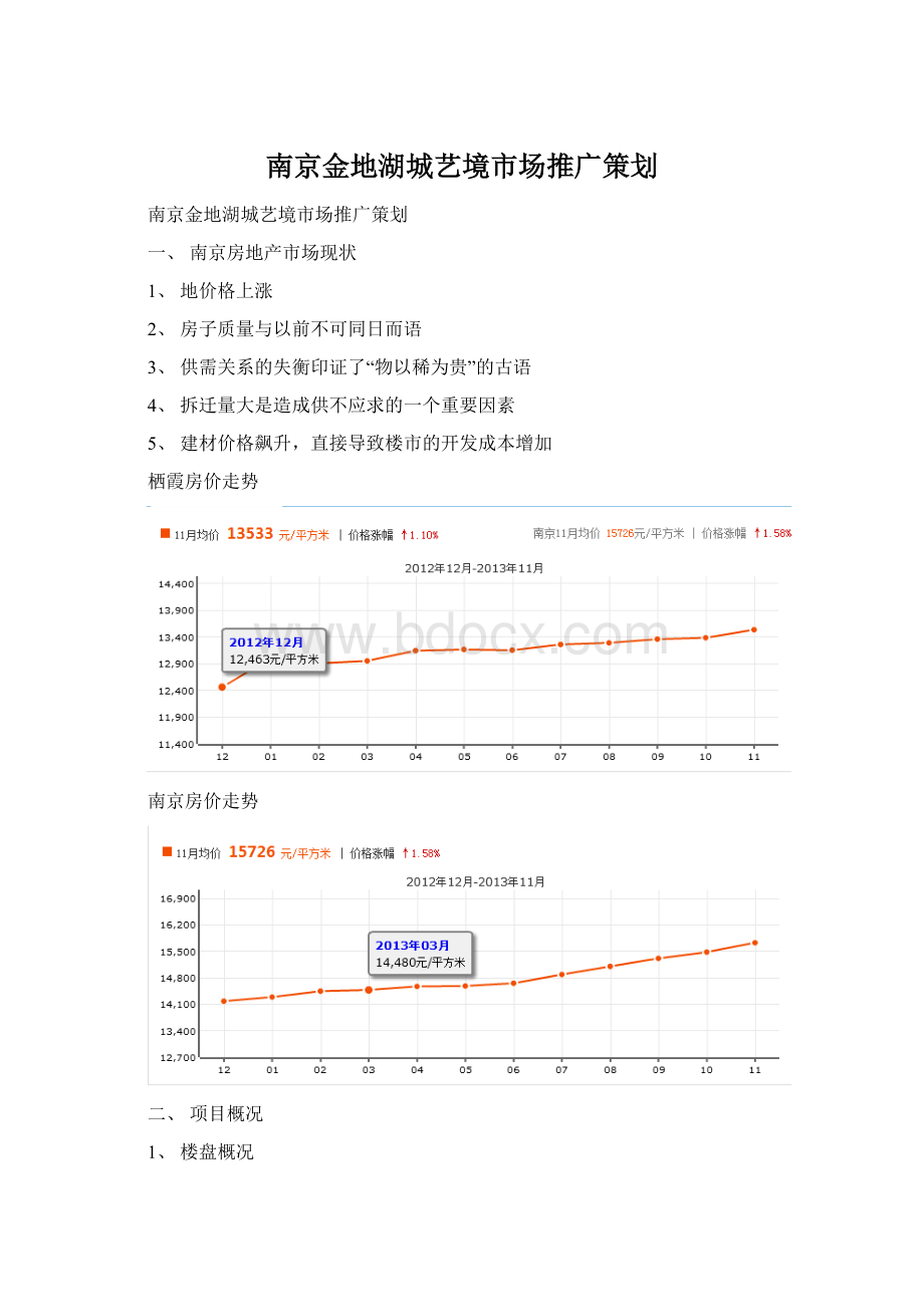 南京金地湖城艺境市场推广策划Word下载.docx