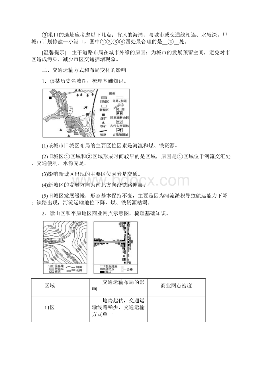 新高考地区专用高考地理第三章区域产业活动第三讲交通运输方式和布局讲义新人教版必修2.docx_第3页