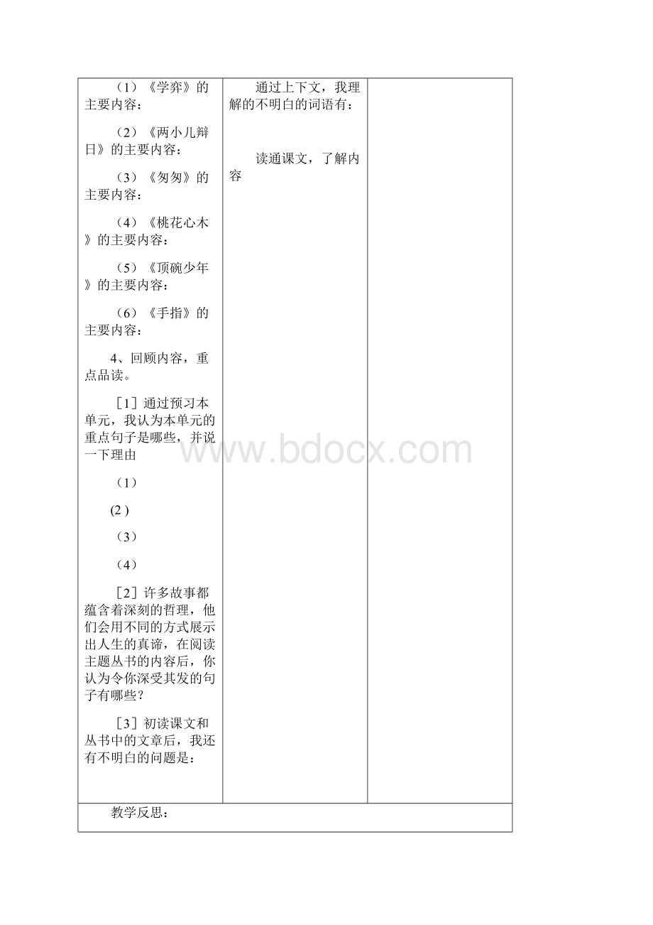 六年级语文下册第四单元主题备课.docx_第3页