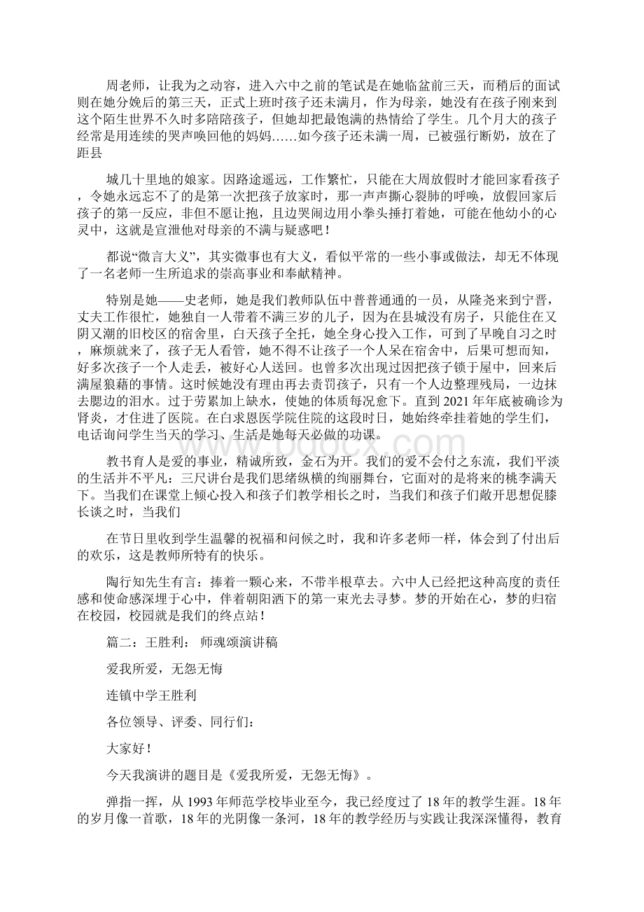 师魂颂演讲稿.docx_第2页