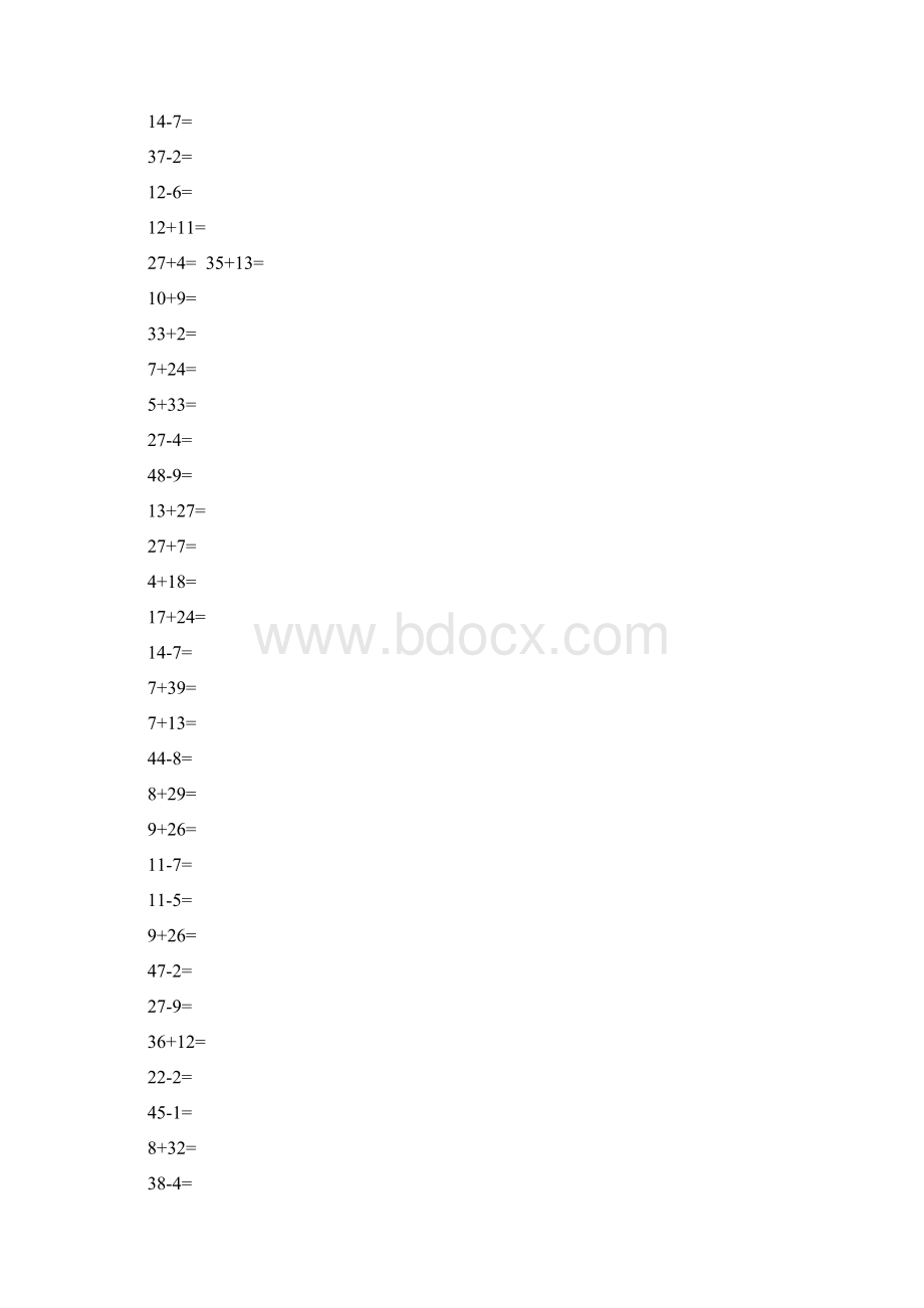 100以内口算题卡Word文件下载.docx_第2页