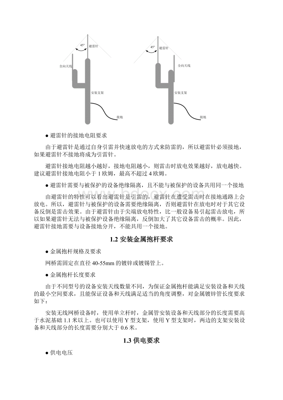 无线网桥安装技术规范Word文档下载推荐.docx_第2页