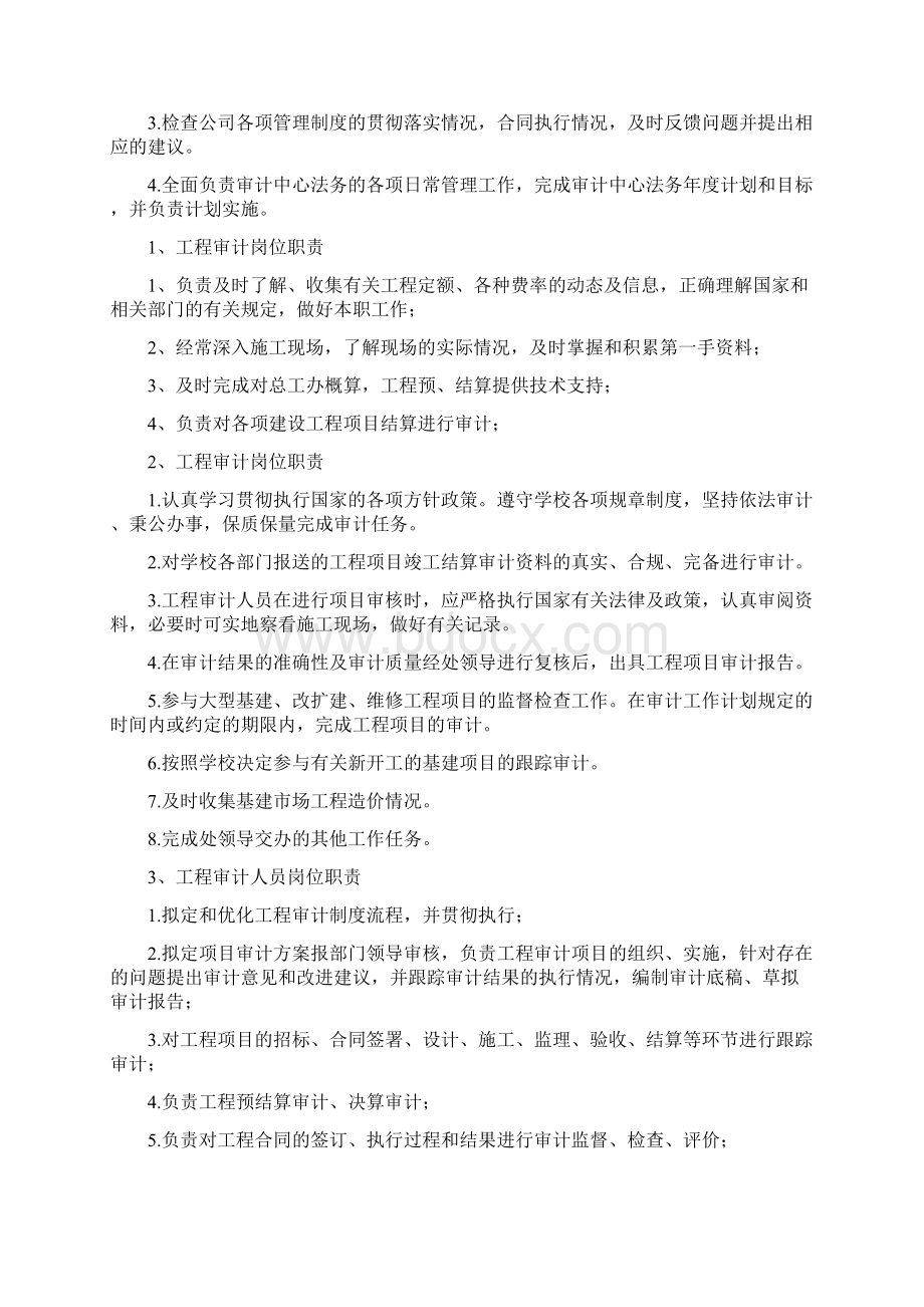 工程审计人员工作职责.docx_第3页