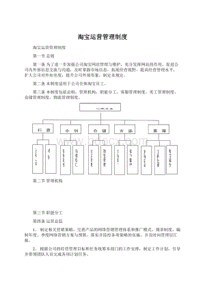 淘宝运营管理制度Word文档下载推荐.docx