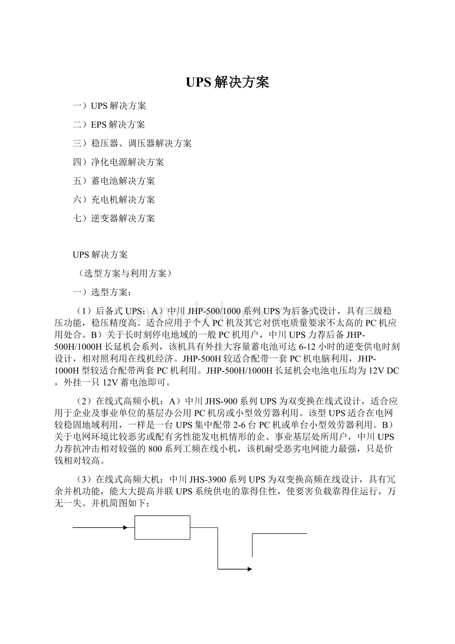 UPS解决方案Word格式文档下载.docx