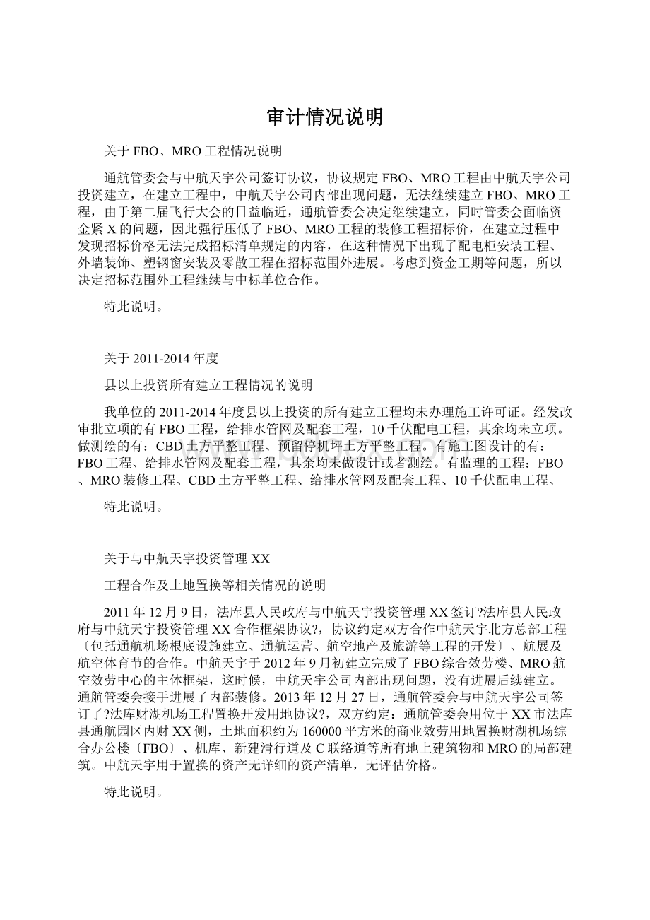 审计情况说明Word文档下载推荐.docx_第1页