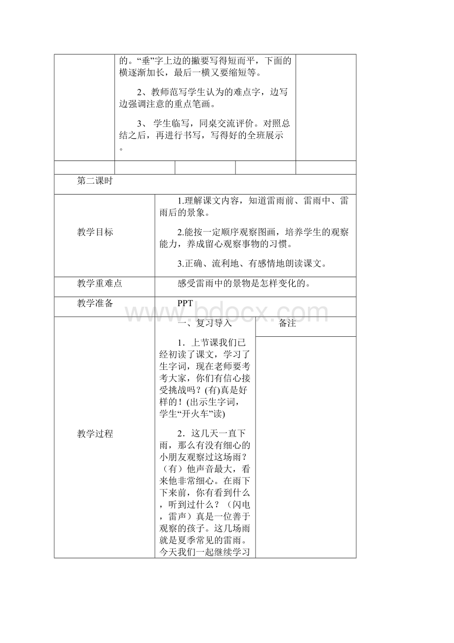 《雷雨》教学设计与教学反思Word下载.docx_第3页