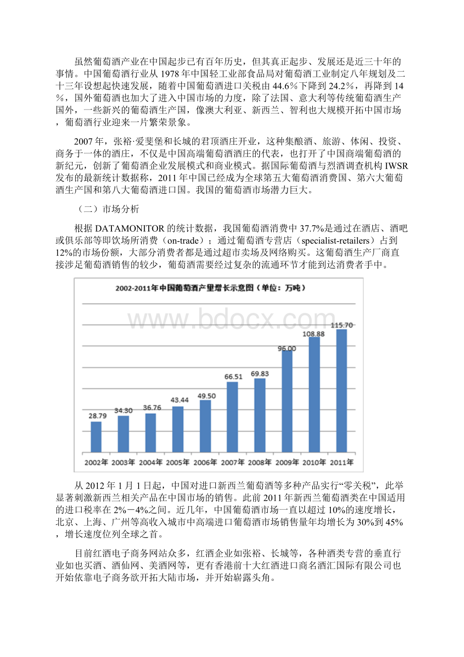 葡萄酒电子商务网站建设规划书概要.docx_第2页