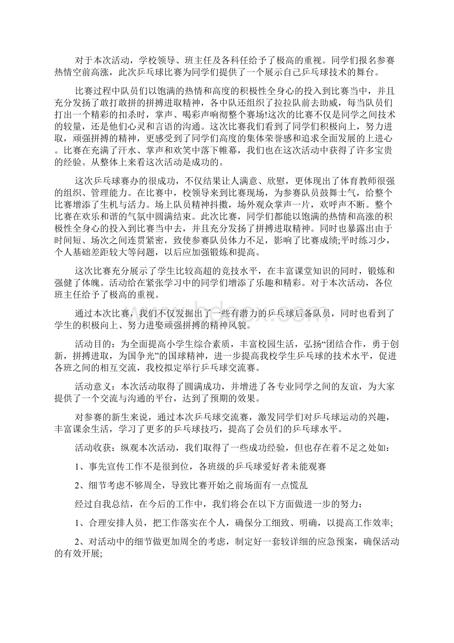 学校乒乓球社团活动总结Word下载.docx_第2页