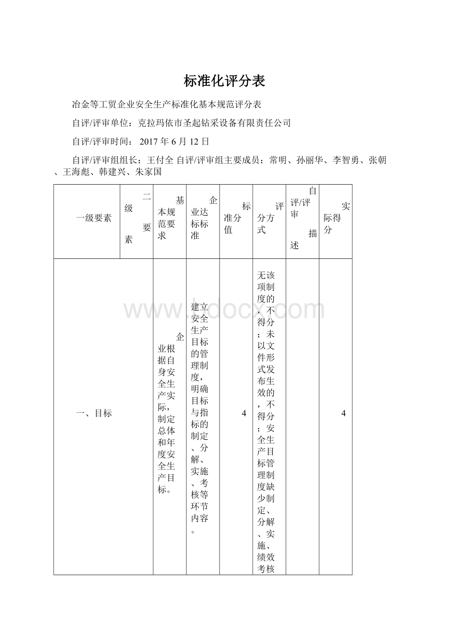 标准化评分表.docx_第1页