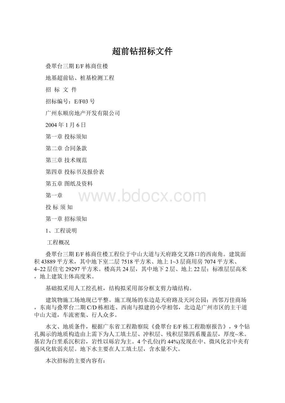 超前钻招标文件Word下载.docx