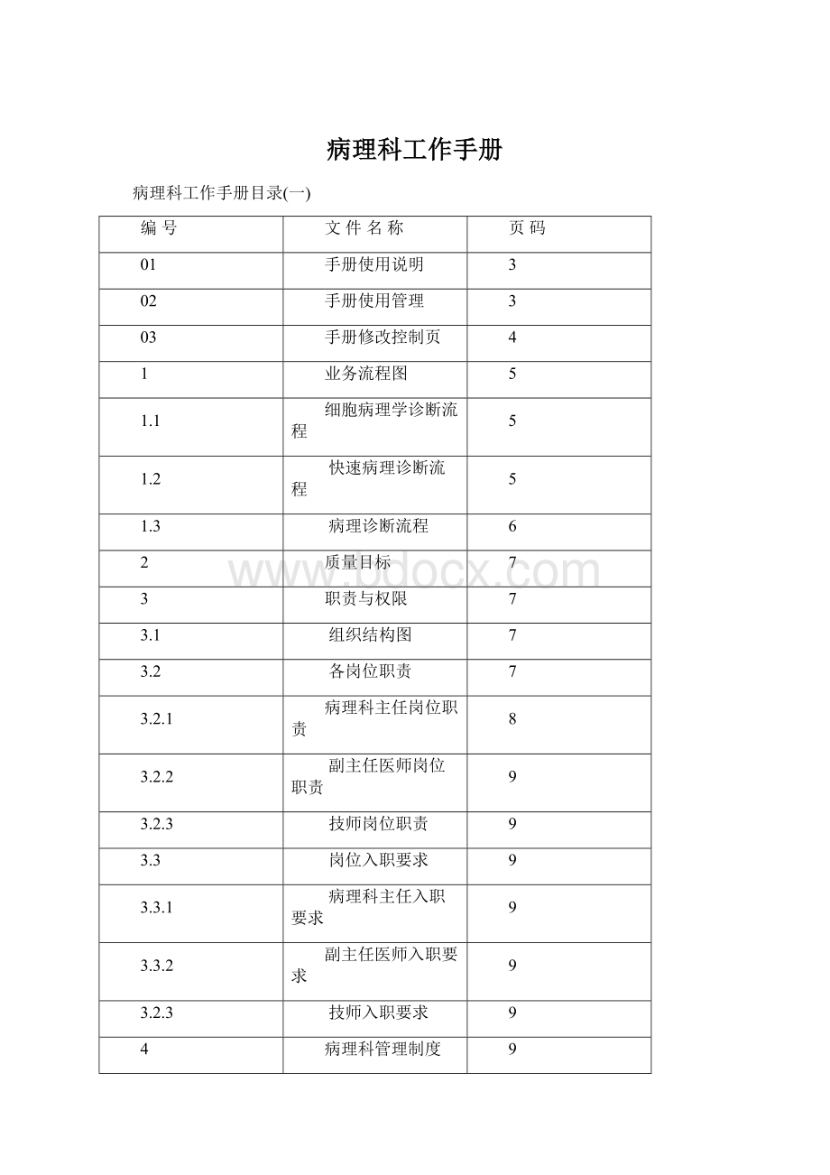 病理科工作手册.docx_第1页